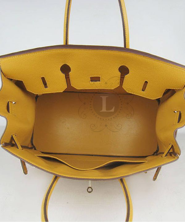 Replica Hermes Birkin Yellow 40 cm