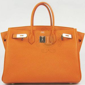 Replica Hermes Birkin Orange 40 cm