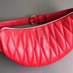 Replica Miu Miu Rider Belt Bag Red