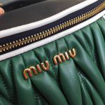 Replica Miu Miu Rider Belt Bag Green