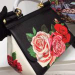 Replica Dolce & Gabbana Sicily Roses Print Black