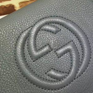Replica Gucci Soho Chain Shoulder Grey Bag