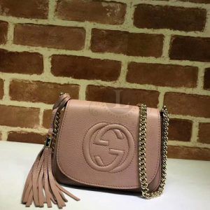 Replica Gucci Soho Chain Shoulder Pink Bag