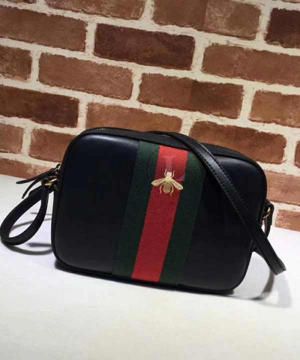 Replica Gucci Bee-Embroidered Cross-Body Bag