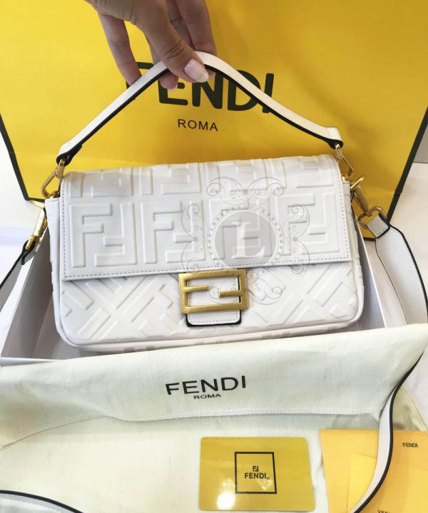 Replica Fendi Baguette White Bag