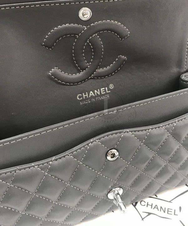Replica Chanel Classic Flap Bag Grey