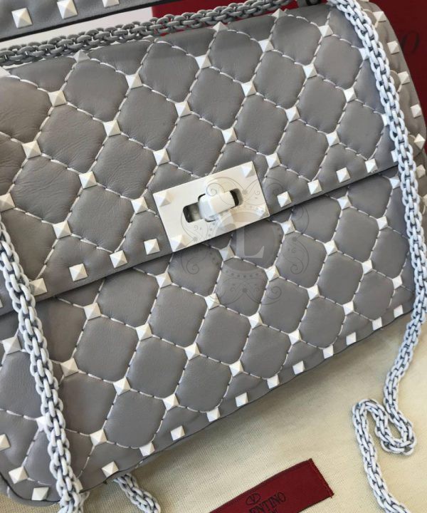 Replica Valentino Rockstud Quilted Leather Shoulder Bag