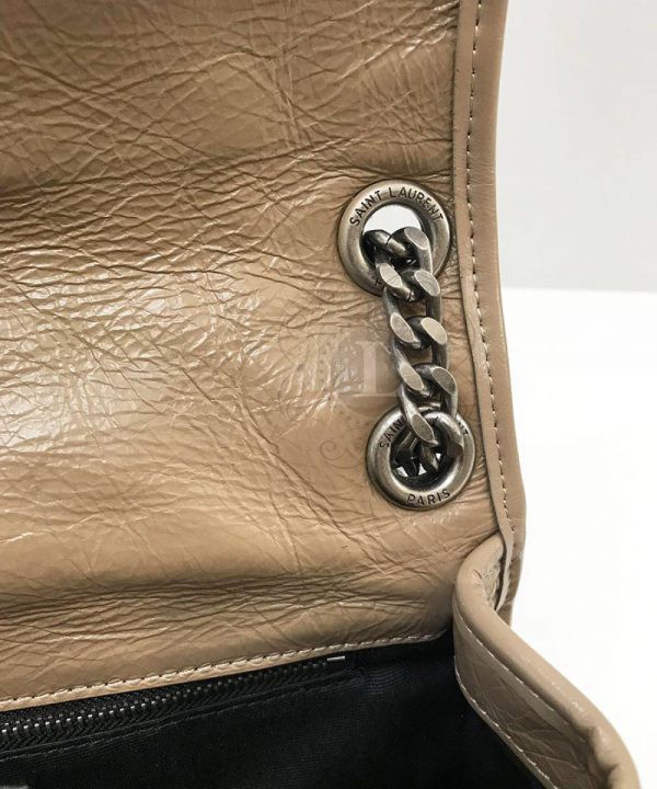 Replica YVES Saint Laurent Niki Medium Biege Leather Shoulder Bag