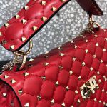 Replica Valentino Garavani Medium Rockstud Spike Bag Red