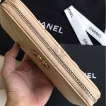 Replica Chanel 19 Flap Long Flap Wallet Beige
