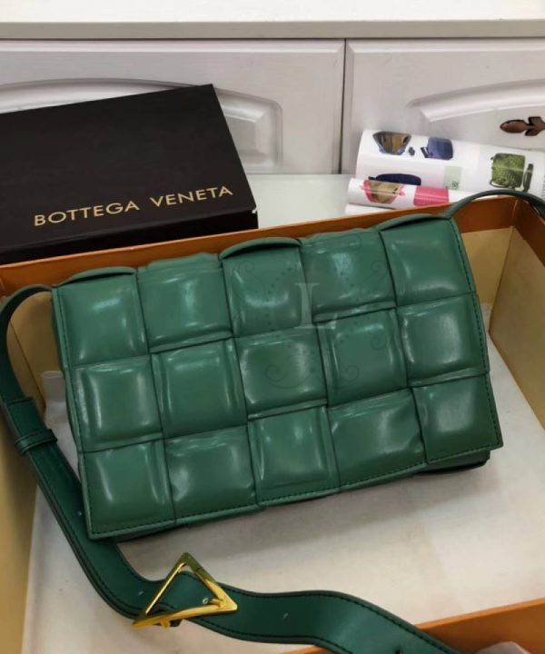 Replica Bottega Veneta Padded Cassette Bag Green