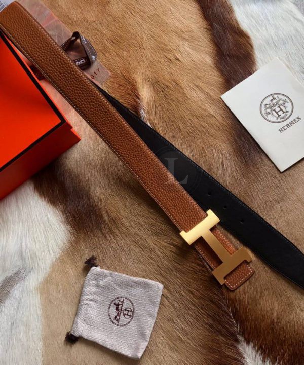 Replica Hermes H Belt Buckle & Reversible Leather