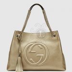 Replica Gucci Soho Tote Gold Bag