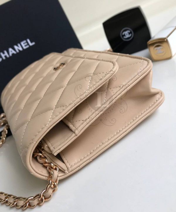 Replica Chanel WOC Wallet On Chain Biege