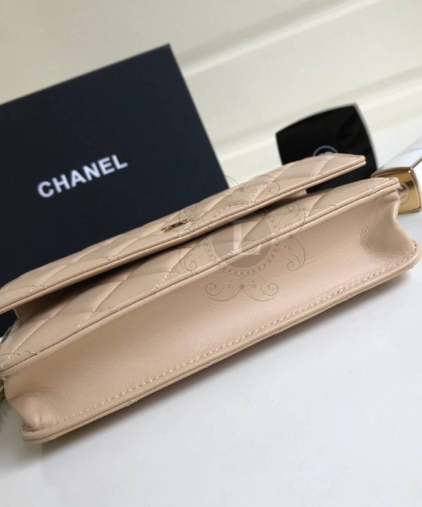 Replica Chanel WOC Wallet On Chain Biege