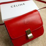 Replica Celine Classic Box Shoulder Bag Red