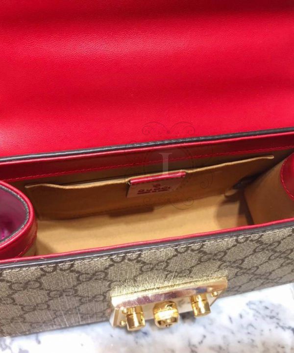 Replica Gucci Padlock Shoulder Bag Red