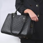 Replica Louis Vuitton Montaigne Empreinte MM Bag Black
