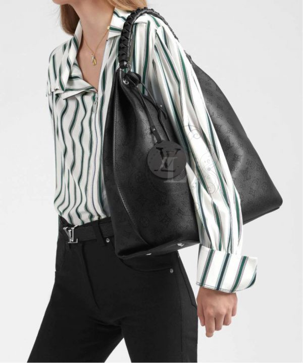 Replica Louis Vuitton Carmel Mahina Bag Black