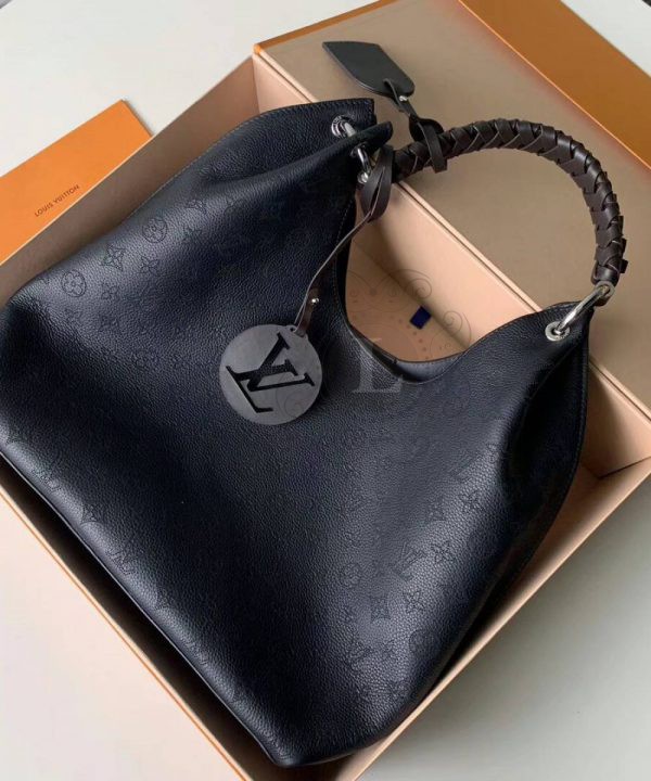 Replica Louis Vuitton Carmel Mahina Bag Black