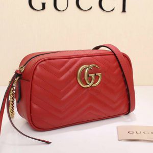 Replica Gucci Marmont Matelasse Bag Red