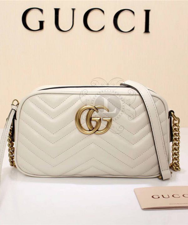 Replica Gucci Marmont Matelasse Bag White