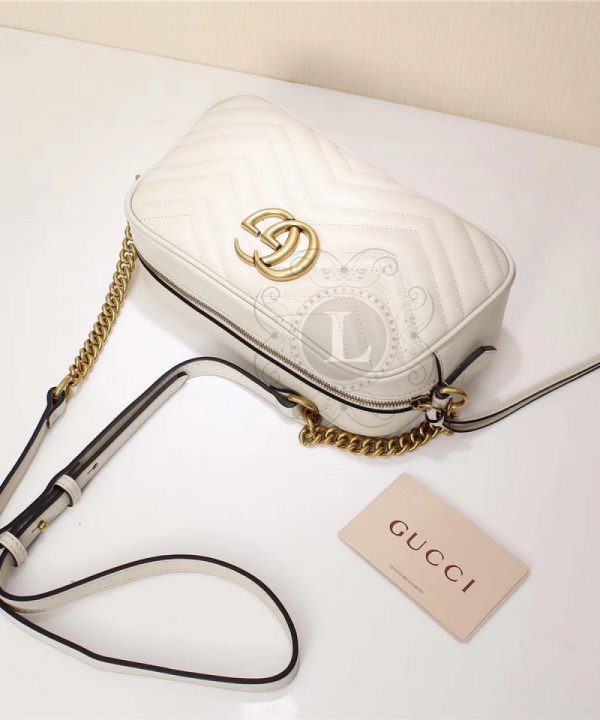 Replica Gucci Marmont Matelasse Bag White