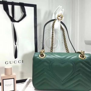 Replica Gucci GG Marmont Small Bag Green