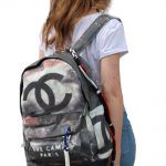 Replica Graffiti Printed Canvas Backpack