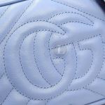 Replica Gucci Marmont Matelasse Mini Bag Blue