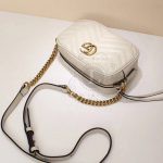 Replica Gucci Marmont Matelasse Mini Bag White