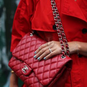 Replica Chanel Large Classic Grained Calfskin Bag Red