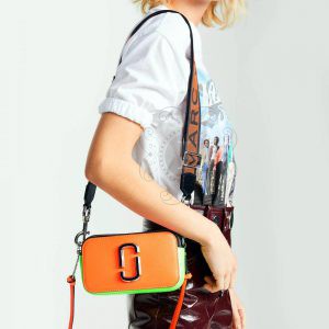 Replica Marc Jacobs Snapshot Bag Fluorescent Orange Multi