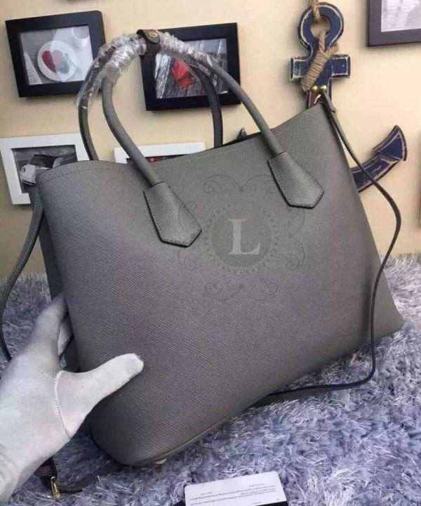 Replica Prada Cuir Double Bag Grey ()