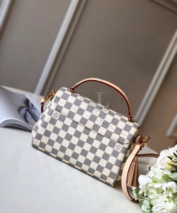 Replica Louis Vuitton Croisette Damier Azur Canvas Bag