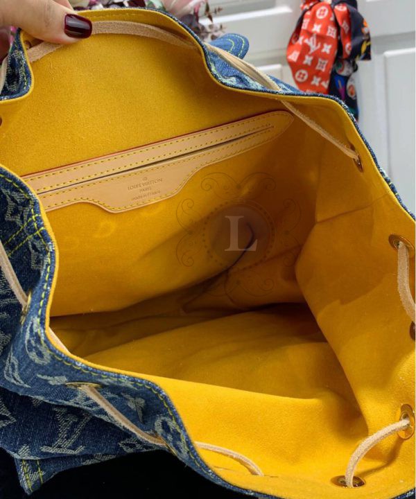 Replica Louis Vuitton Vintage Denim Backpack
