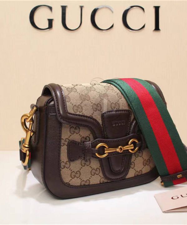 Replica Gucci Lady Web GG Canvas Shoulder Bag