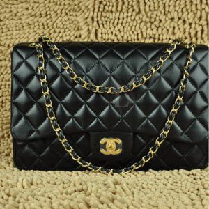 Replica Chanel 33 Maxi Flap Bag Black