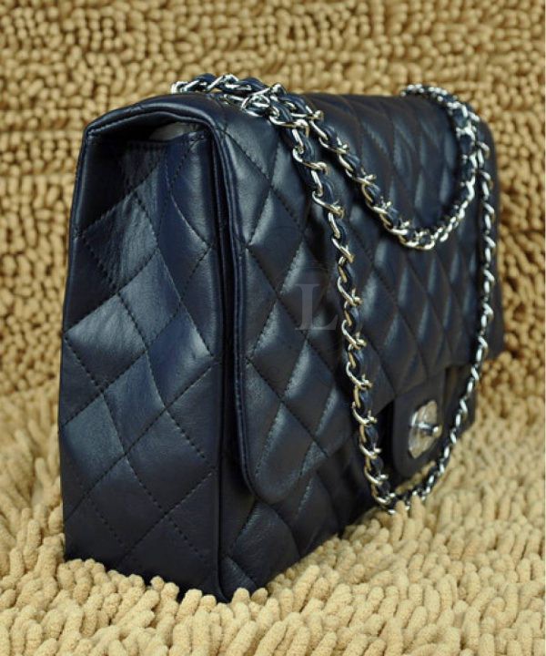 Replica Chanel 33 Maxi Flap Bag Blue
