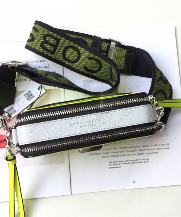 Replica Marc Jacobs Snapshot Bag Fluorescent Yellow Multi