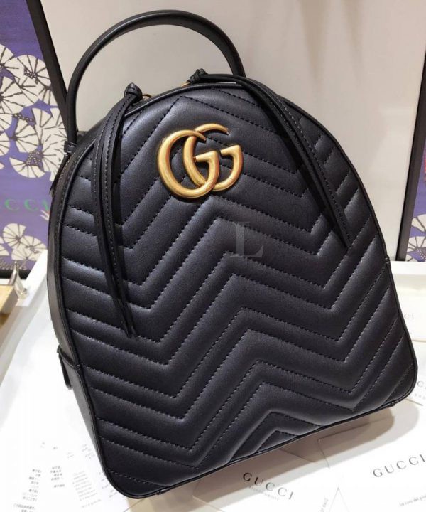 Replica Gucci GG Marmont Quilted Leather Backpack