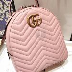 Replica Gucci GG Marmont Quilted Leather Backpack Pink