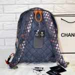 Replica Chanel Graffiti Printed Canvas Backpack