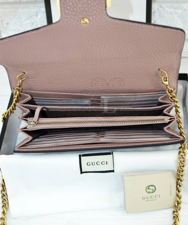 Replica Gucci GG Marmont Chain Bag Pale Pink