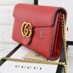Replica Gucci GG Marmont Chain Bag Red