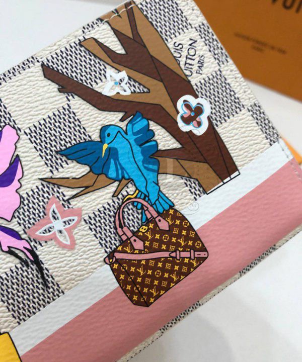 Replica Louis Vuitton Damier Azur Birds Zippy Wallet