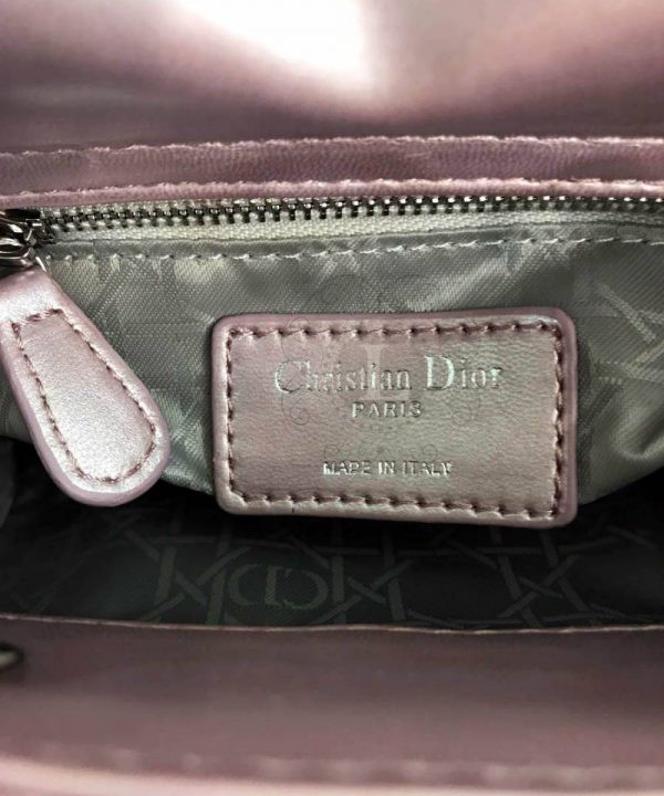 Replica Lady Dior Mini With Chain Pink Pearl