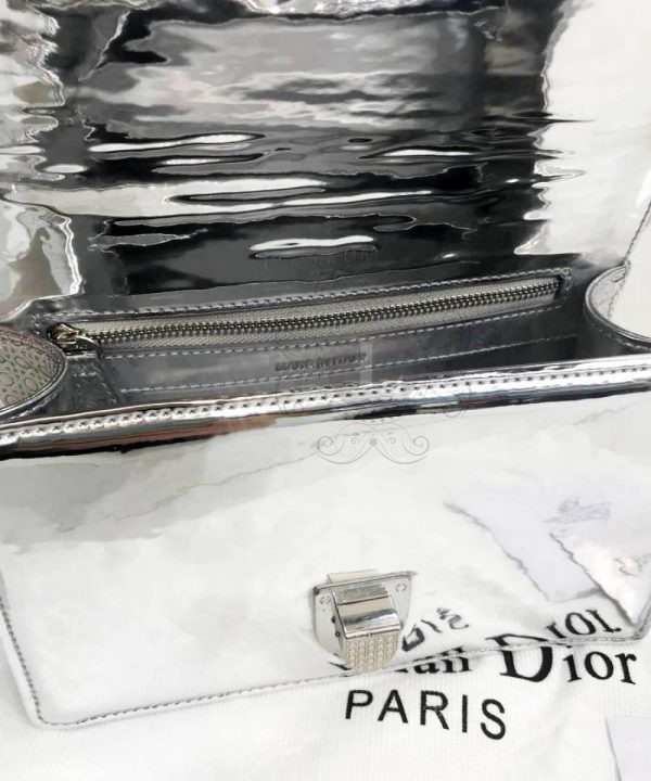 Replica Dior Diorama Metallic Silver Medium