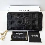 Replica Chanel Patent Leather Zip Wallet
