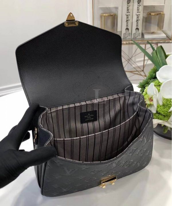 Replica Louis Vuitton Pochette Metis Empreinte Black